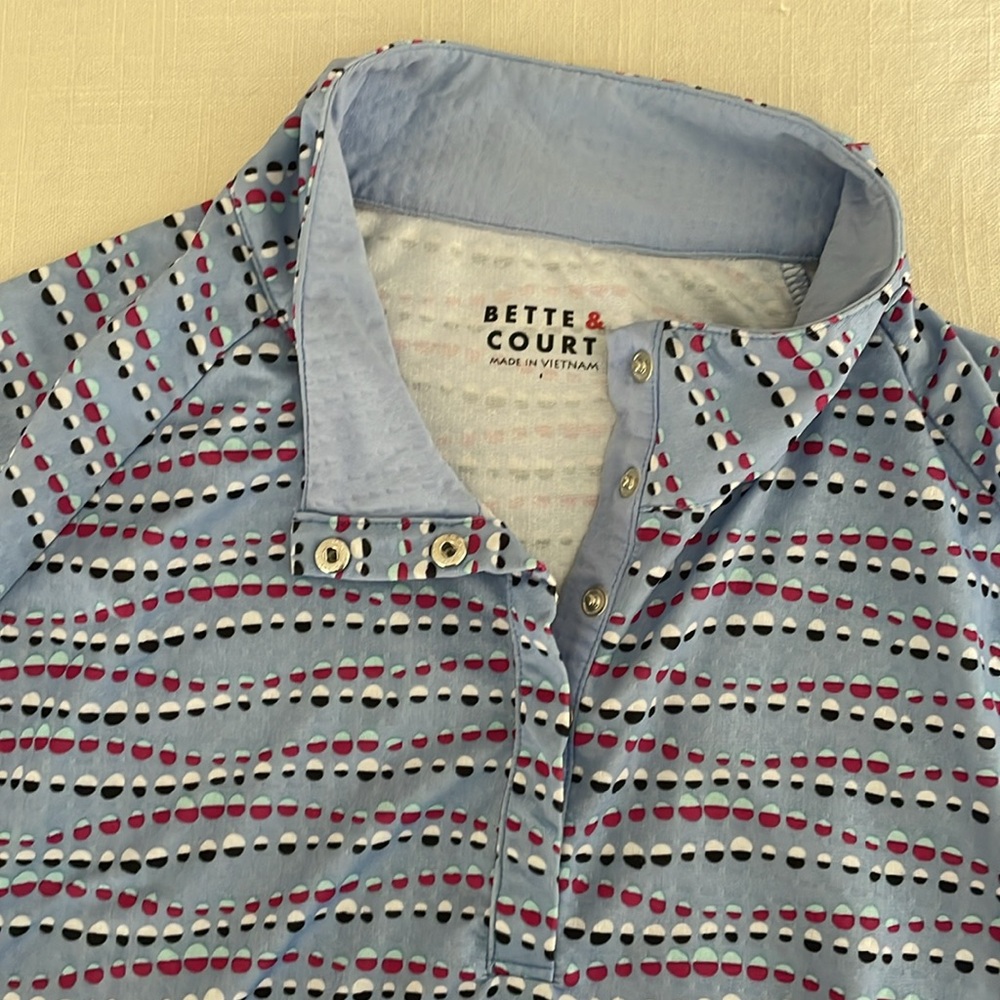 Bette & Court short sleeve polo sz L